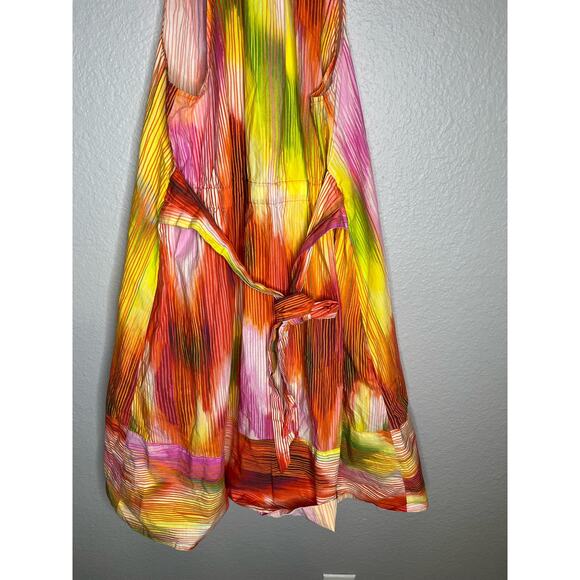 Josie Natori Radiant Tie Front Shirtdress - Picture 10 of 11